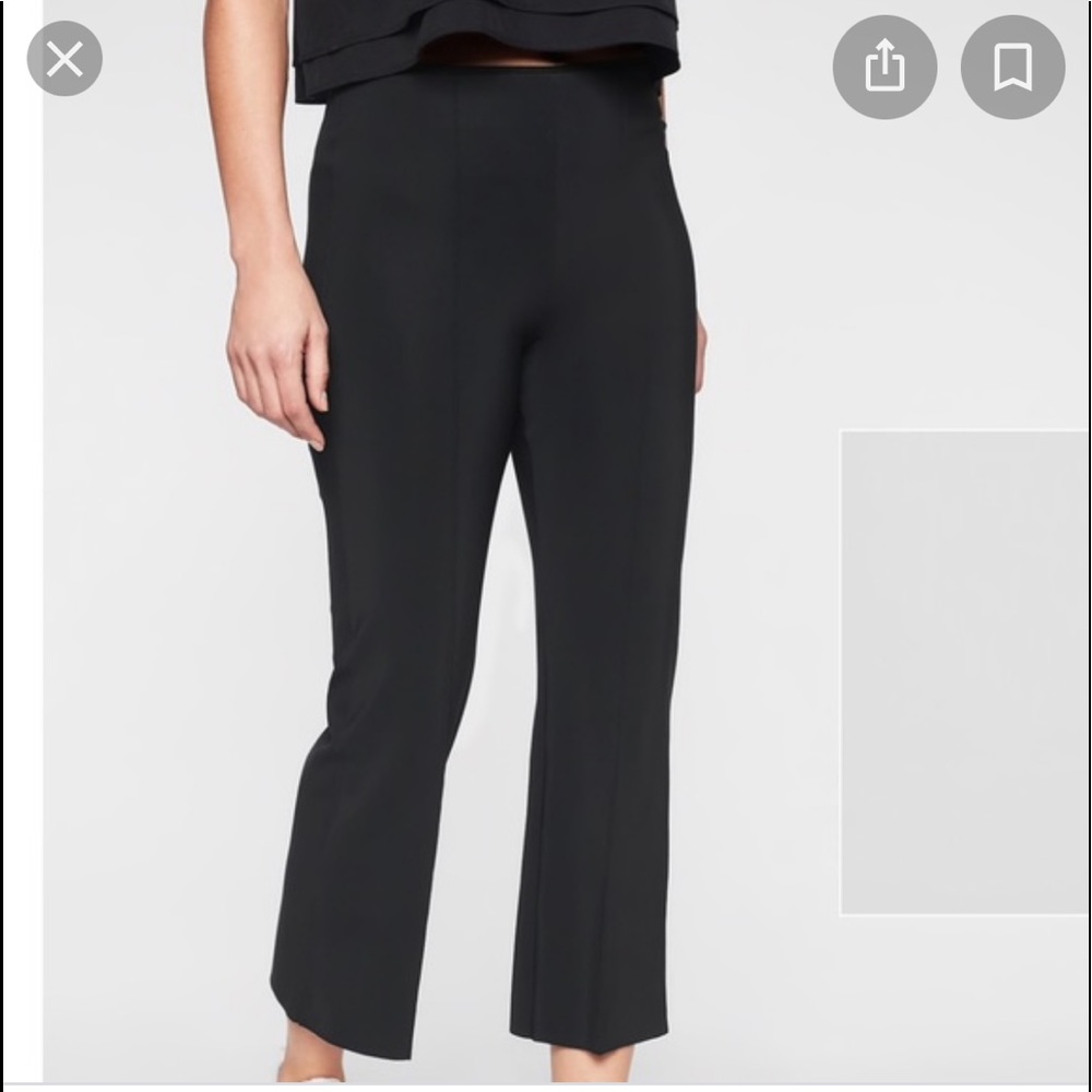 Athleta mercurial crop flare black xs